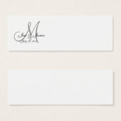 Carte de profil de la mariée mariage (Devant & derrière)