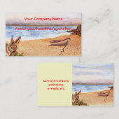 Carte de profil "de lapin de plage" (Devant / Derrière)