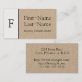 Carte de profil de leader de pensée professionnell (Devant / Derrière)