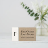 Carte de profil de leader de pensée professionnell (Debout devant)