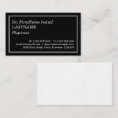 Carte de profil de l'entreprise, simple, médecin (Devant / Derrière)