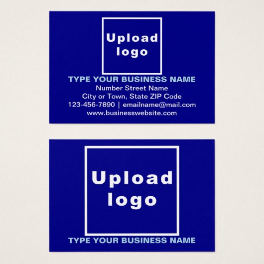 Carte de profil de marque commerciale sur rectangl (Devant & derrière)