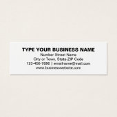 Carte de profil de marque d'entreprise sur mini-ca (Devant)