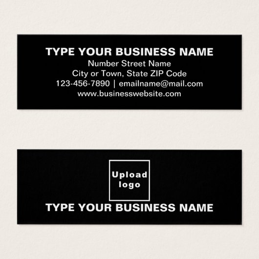 Carte de profil de marque d'entreprise sur Mini no (Devant & derrière)