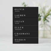Carte de profil de mini-invité de la réception noi (Debout devant)