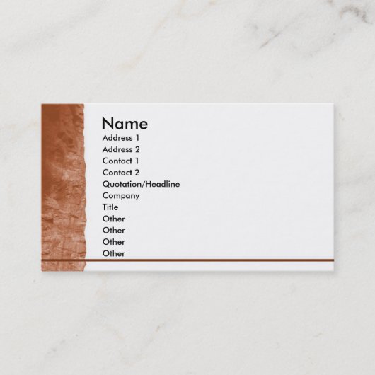 Carte de profil de montagne (Devant)