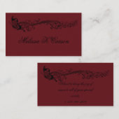 Carte de profil de musique (Devant / Derrière)