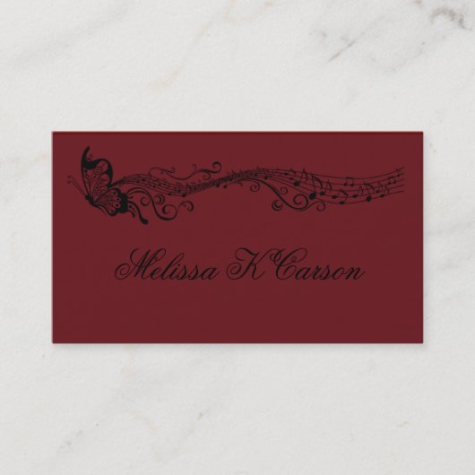 Carte de profil de musique (Devant)