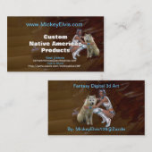 Carte de profil de Natif américain (Devant / Derrière)