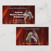 Carte de profil de Natif américain (Devant / Derrière)