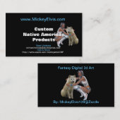 Carte de profil de Natif américain (Devant / Derrière)