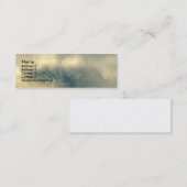 Carte de profil de nuage d'éclat de ciel (Devant / Derrière)