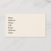 Carte de profil de nymphe d'automne (Dos)