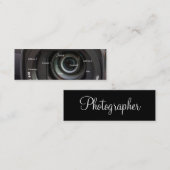 Carte de profil de photographe - personnalisable (Devant / Derrière)