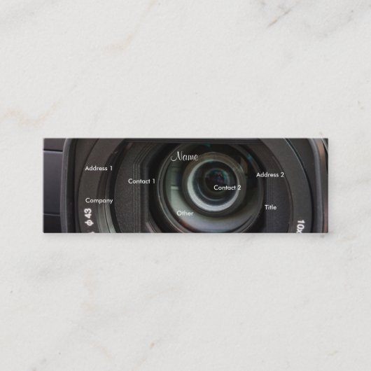 Carte de profil de photographe - personnalisable (Devant)