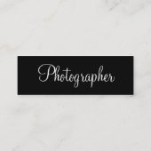 Carte de profil de photographe - personnalisable (Dos)