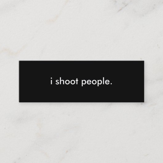 Carte de profil de photographie (Devant)