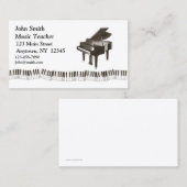 Carte de profil de piano (Devant / Derrière)