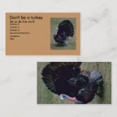 Carte de profil de plaisir Turquie (Devant / Derrière)