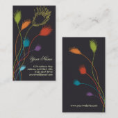 Carte de profil de plume de couleur (Devant / Derrière)