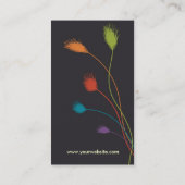 Carte de profil de plume de couleur (Dos)