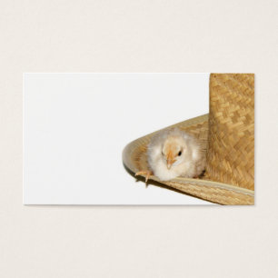 Carte de profil de poussin de bébé de cowboy