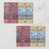 Carte de profil de puzzle Abstraite (Devant / Derrière)