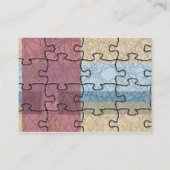 Carte de profil de puzzle Abstraite (Dos)