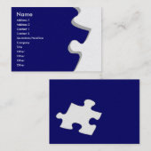 Carte de profil de Puzzle en grès bleu foncé (Devant / Derrière)