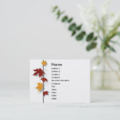 Carte de profil de saison (Debout devant)