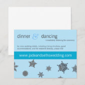 carte de profil de site web de mariage flocon de n (Devant / Derrière)