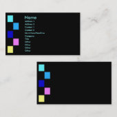 Carte de profil de Squaers de couleur (Devant / Derrière)