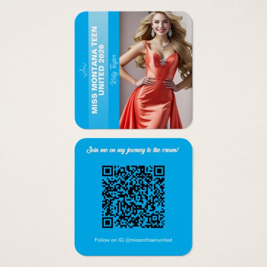 Carte de profil de titulaire de titre de concours (Devant & derrière)