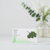 Carte de profil de trèfle de quatre feuilles (Debout devant)