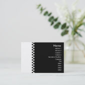 Carte de profil de vérificateur élégant (Debout devant)