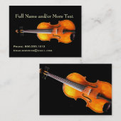Carte de profil de violon/alto par Leslie Harlow (Devant / Derrière)