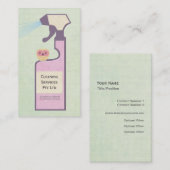 Carte de profil d'entreprise du service de nettoya (Devant / Derrière)