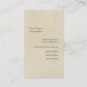 Carte de profil d'entreprise du service de nettoya (Dos)