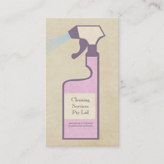 Carte de profil d'entreprise du service de nettoya (Devant)