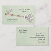 Carte de profil d'entreprise du service de nettoya (Devant / Derrière)