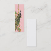 Carte de profil/d'entreprise Peacock Gold Filigree (Devant / Derrière)