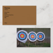 Carte de profil des articles de sport (tir à l'arc (Devant / Derrière)