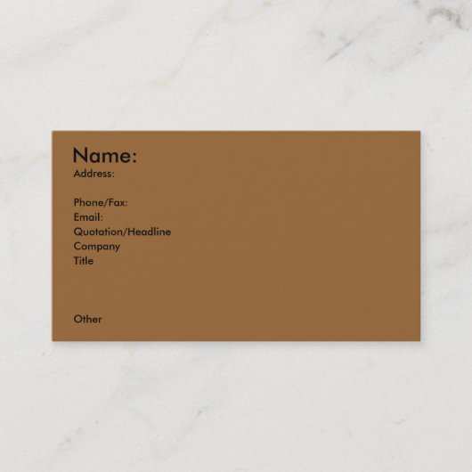 Carte de profil des articles de sport (tir à l'arc (Devant)