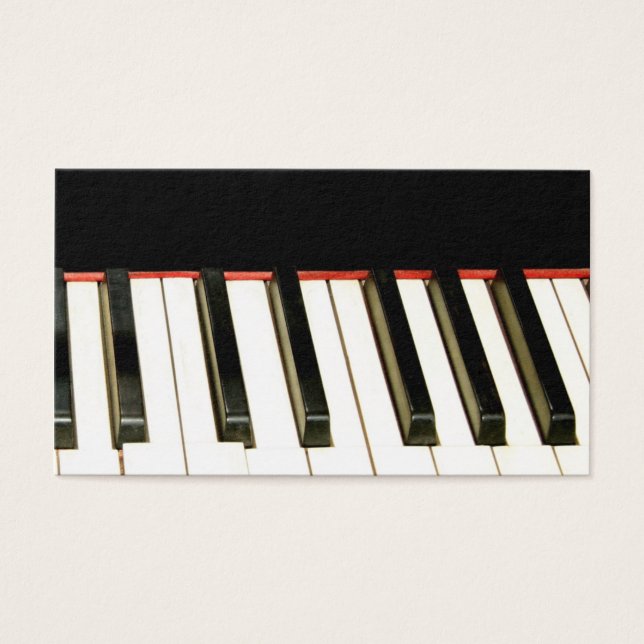 carte de profil des touches piano (Devant)