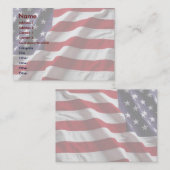 Carte de profil d'indicateur USA (Devant / Derrière)