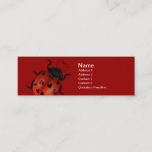 Carte de profil d'insecte d'amour