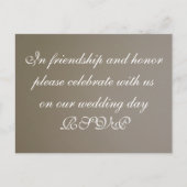 Carte de profil d'invitation de mariage (Devant)