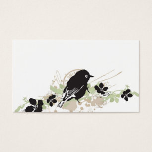 Carte de profil d'oiseau