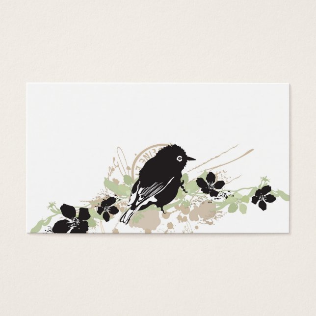 Carte de profil d'oiseau (Devant)