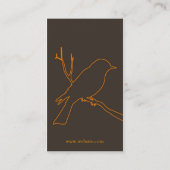 Carte de profil d'oiseau (Dos)